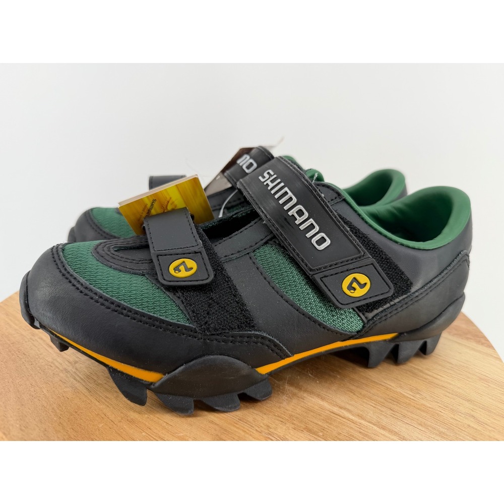 Shimano SH-M080G Vintage MTB Cycling Shoes Black Green SPD Men 5 Women 6.5 EU 38